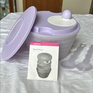 Tupperware Spin 'N Save Set in Lavender